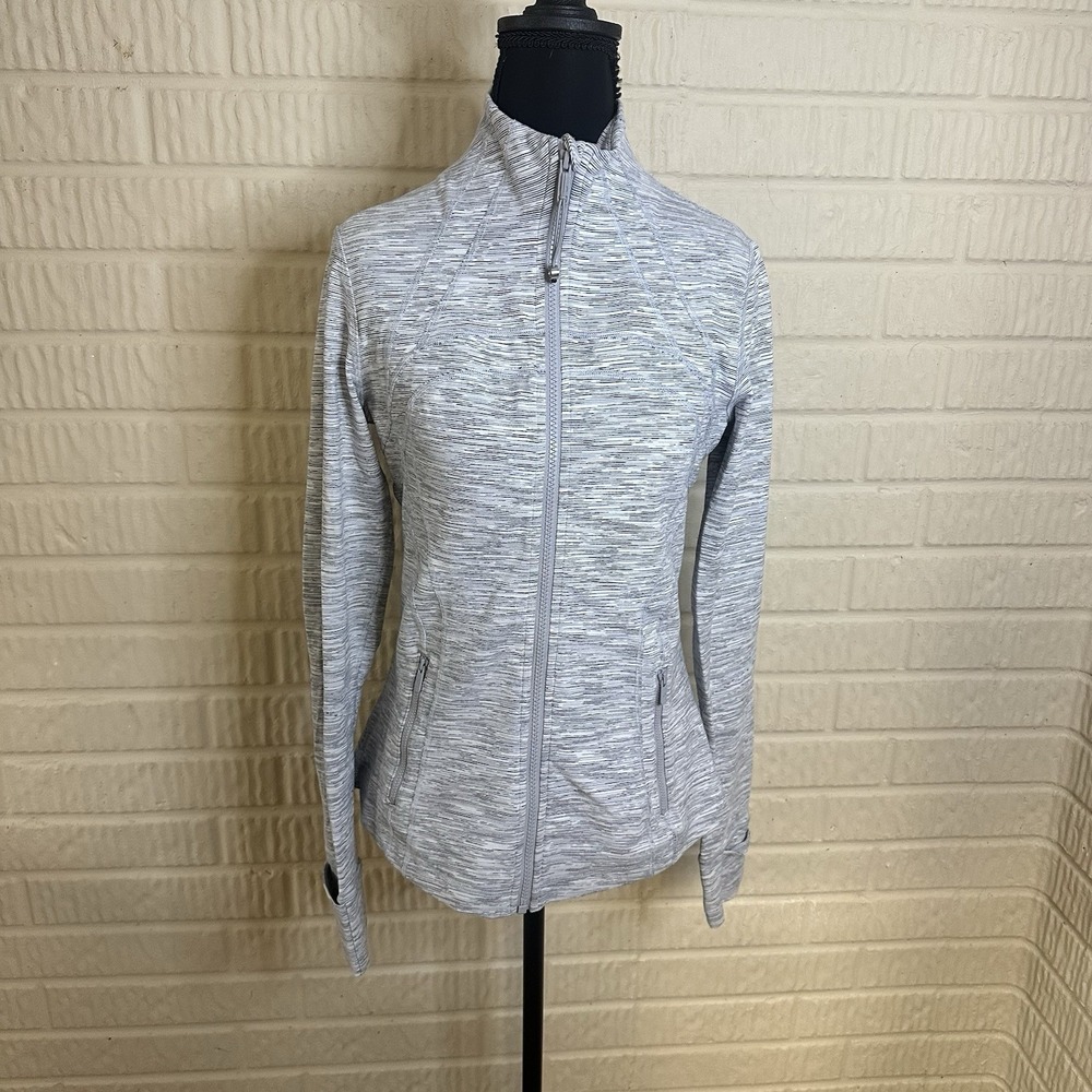 Lululemon Women's Define Jacket in Wee Are From Space Ice Grey Alpine Size 8